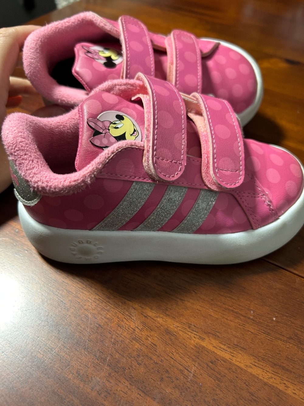 adidas x Disney Grand Court 2.0 Minnie Mouse Toddler Pink Sneakers Size 9K / 9